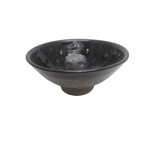 GD Brown And Blue Glazed Studio Art Pottery Bowl - Picture 1 of 5